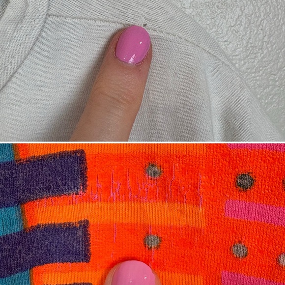 Salsa Caliente Rainbow Cat Cousins Tee‎ Shirt Cover Up Size M Vintage Cozumel - Picture 16 of 17